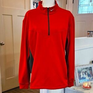 NWOT'S - NIKE GOLF - Red/Gray Golf Performance Jacket w/venting - Size Large